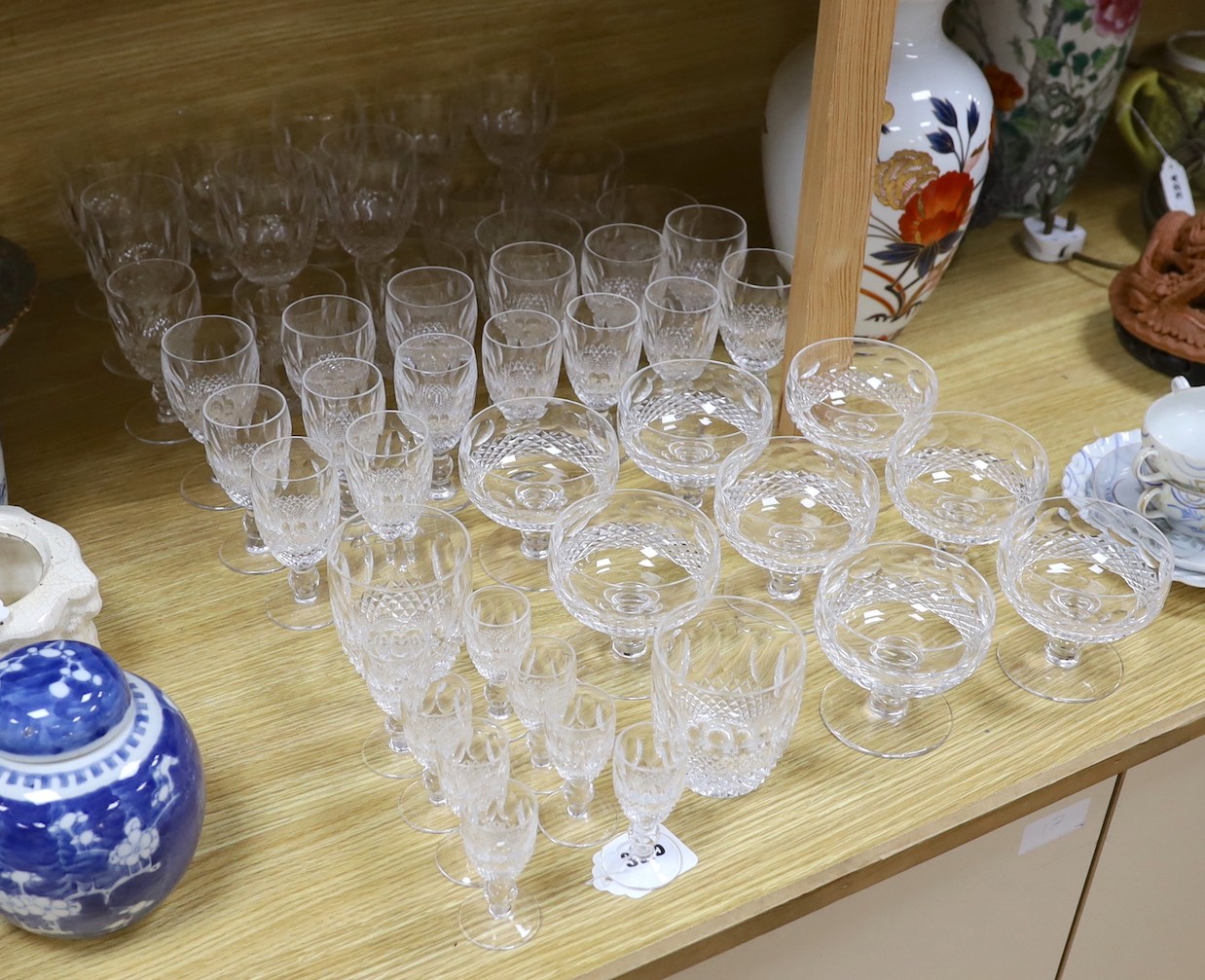 A suite of Waterford ‘Colleen’ pattern glass